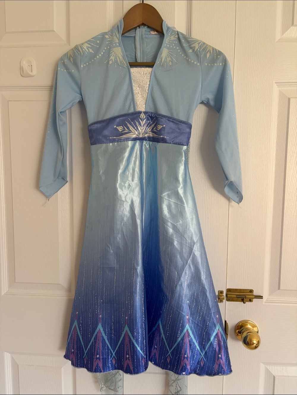 Blue Princess Ice Dress Kids Costume